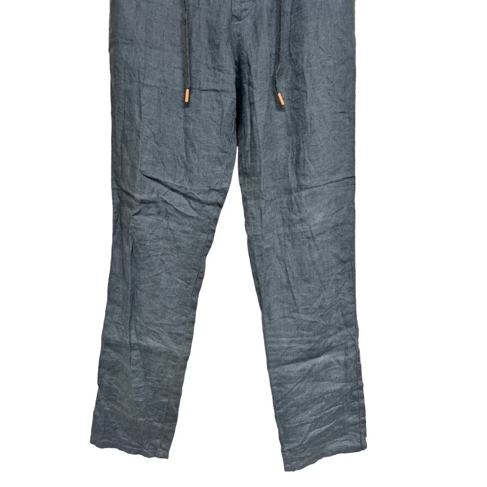 Loro Piana 100% Linen Pants Green Men's Size (IT 44) US 31‎ X 32